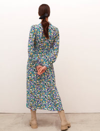 Multi Ditsy Floral Tatianna Midi Dress