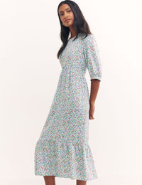 Multi Ditsy Floral Rachel Midi Dress