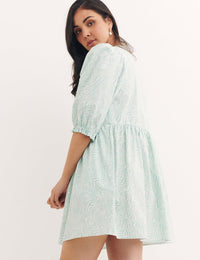 Green Animal Print Khloe Mini Dress