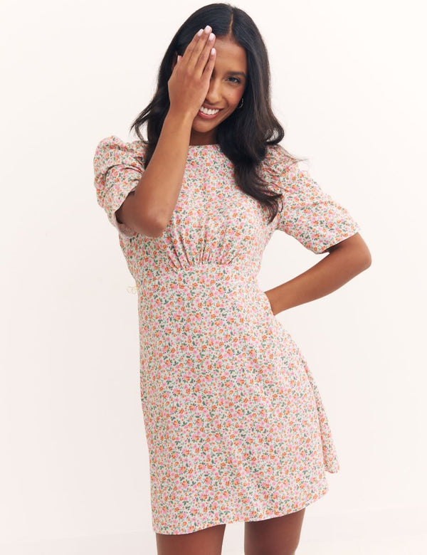 Multi Ditsy Floral Evie Mini Dress