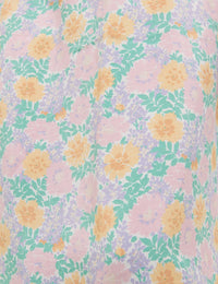 Multi Ditsy Floral Madeline Midi Dress