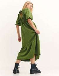 Green Kelsie Midi Dress