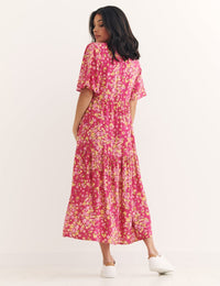 Pink Clementine Midi Dress