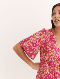 Pink Clementine Midi Dress