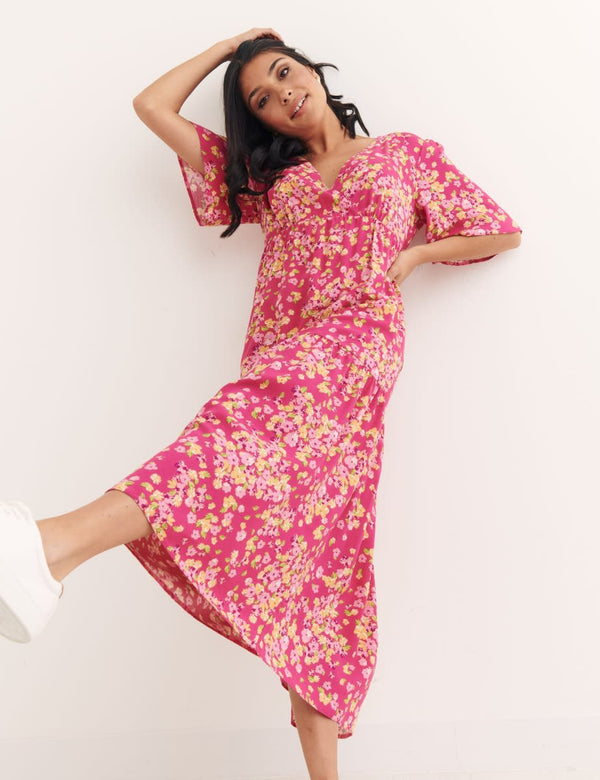 Pink Clementine Midi Dress