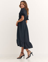 Black Amy Midi Dress