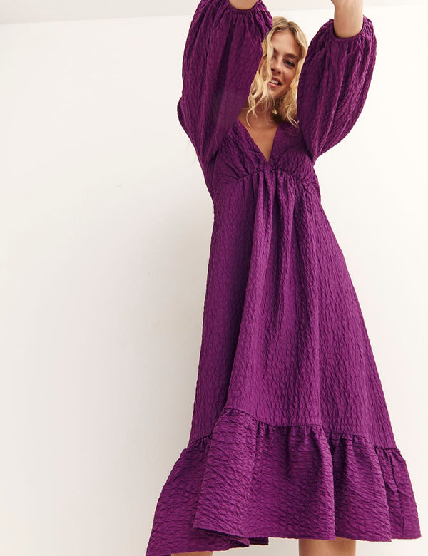 Purple Ammie Midi Dress
