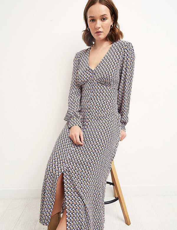 Multi Orla Geo Siri Midi Dress