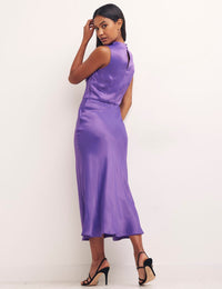 Purple Frances Midi Dress