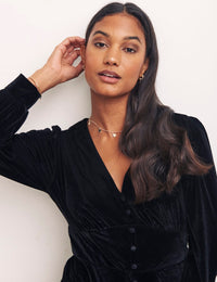 Black Siri Midi Dress