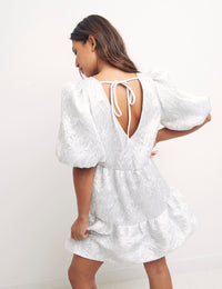 Silver Texture Vienna Mini Dress