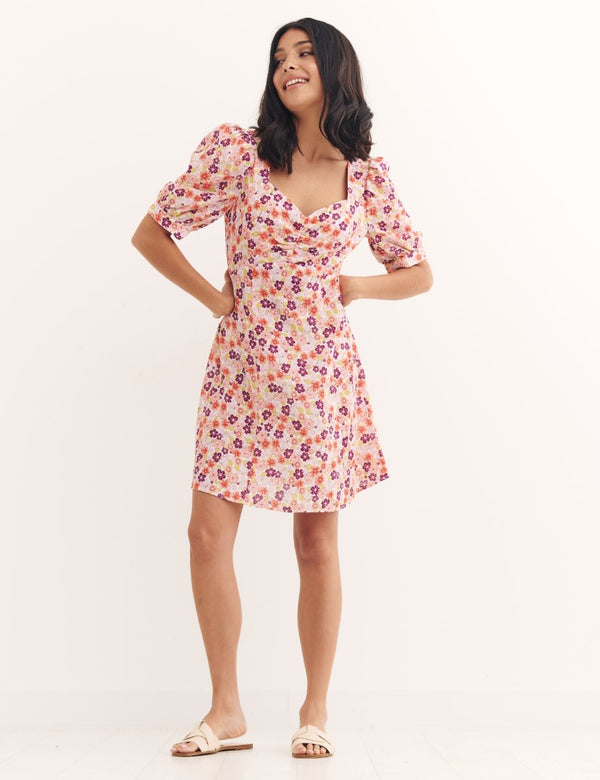 Emmy Floral Penny Mini Dress