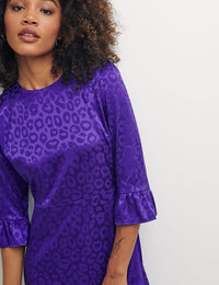 Pink Purple Orchid Fleur Mini Dress