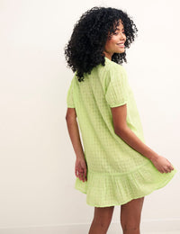 Neon Green Lupin Smock Mini Dress