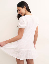 White Lupin Smock Dress