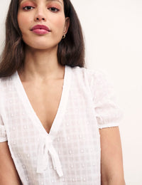 White Lupin Smock Dress