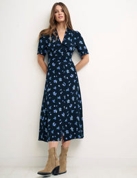 Camille Ditsy Daisy Midi Dress