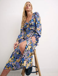 Rosie Long Sleeve Floral Midi Dress