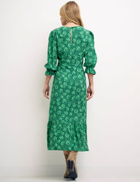 Green Floral Petite Selena Dress