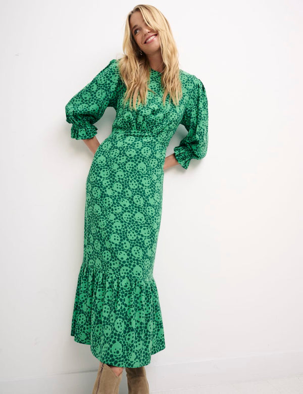 Green Floral Petite Selena Dress
