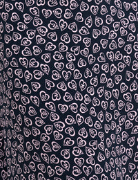 Eloise Heart Black Felicia Midi Dress