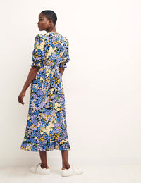 Retro Floral Delilah Midi Dress