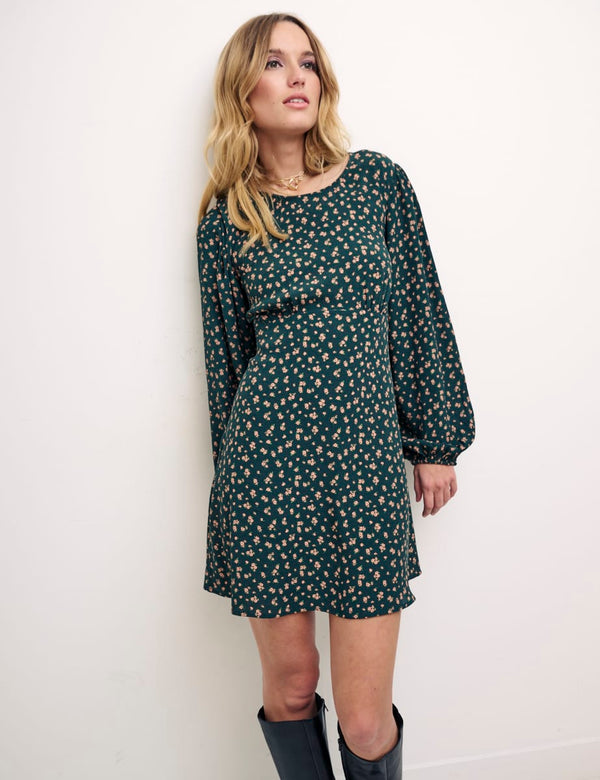 Vintage Floral Katie Mini Dress