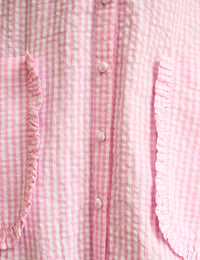 Pink Gingham Primrose Midi Dress