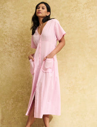 Pink Gingham Primrose Midi Dress