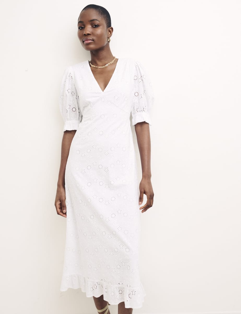 White Lace Dress White Midi Broderie Dress White Demi Broderie Midi Dress White Lace Dress White Midi Broderie Dress White Demi Broderie Midi Dress