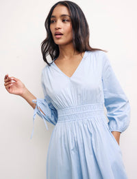 Blue Cassie Midi Dress