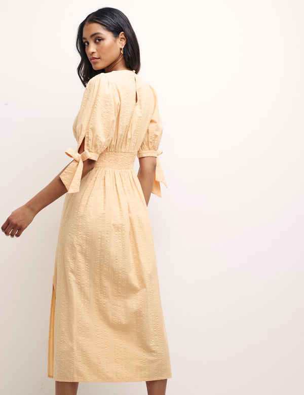 Orange Esme Midi Dress