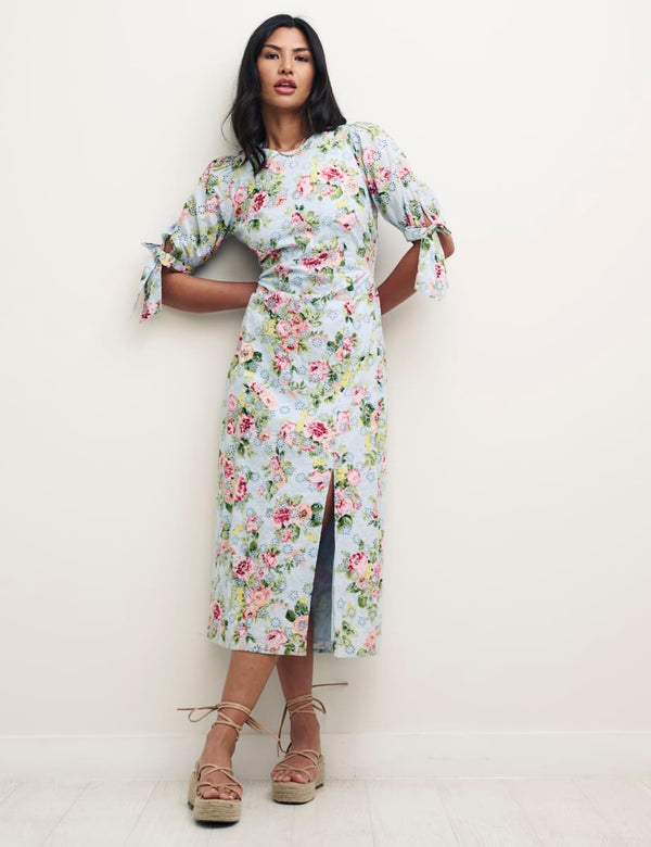 Floral Esme Broderie Midi Dress