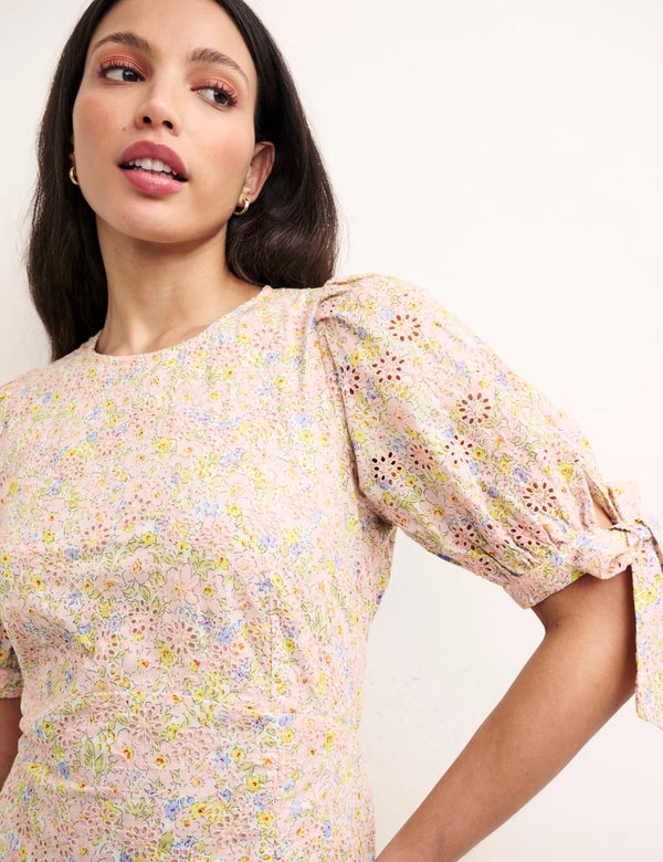 Floral Esme Broderie Midi Dress