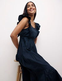 Black Aida Midi Dress