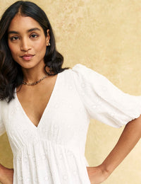 White Vienna Mini Dress