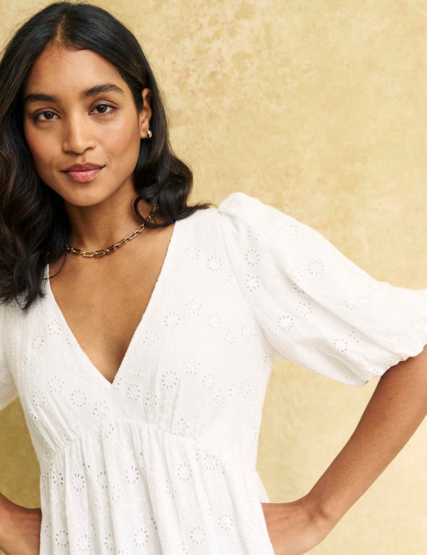 White Vienna Mini Dress