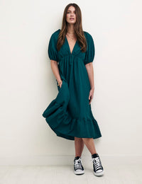 Green Amy Midi Dress