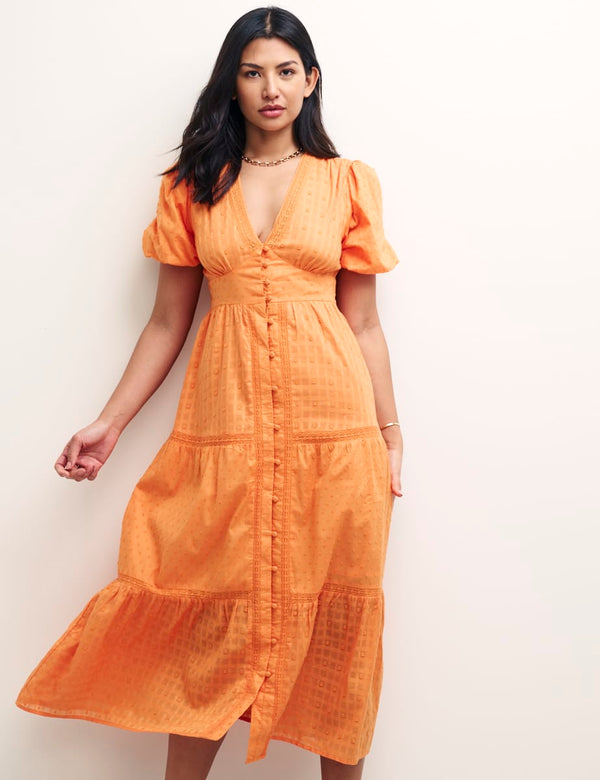 Fearne Cotton Orange Cici Midaxi Dress