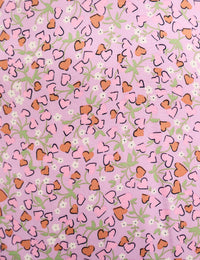 Scattered Heart Print Lily Midi Dress