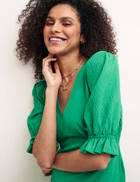 Green Delilah Midi Tea Dress