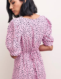 Pink Floral Rosie Midi Dress