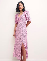 Pink Floral Rosie Midi Dress