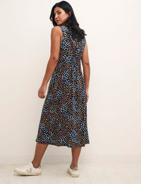 Speckle Print Sandra Midi Dress