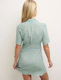 Geometric Print Daisy Mini Dress