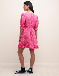 Pink Ditsy Floral Delilah Mini Dress