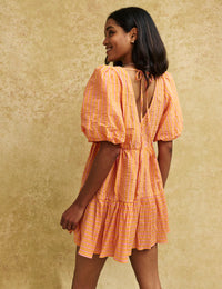 Orange Stripe Vienna Mini Dress