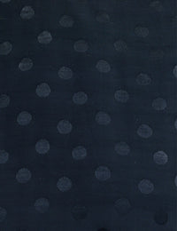 Black Satin Jacquard Frill Hem Fleur Mini Dress