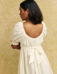 Cream Ginger Midi Dress