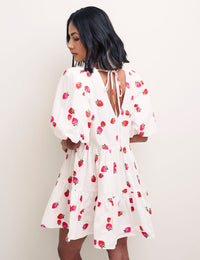 Strawberry Print Vienna Mini Dress